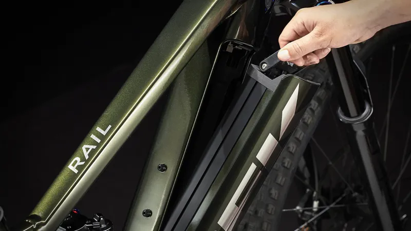 Trek Rail 9 GX Olive/Trek Black Electric Mountain Bike-3